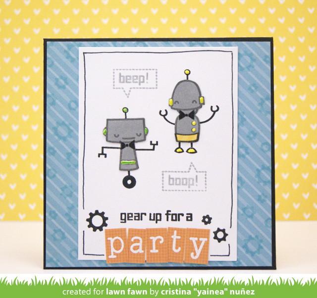 _beep boop birthday lawn cuts_