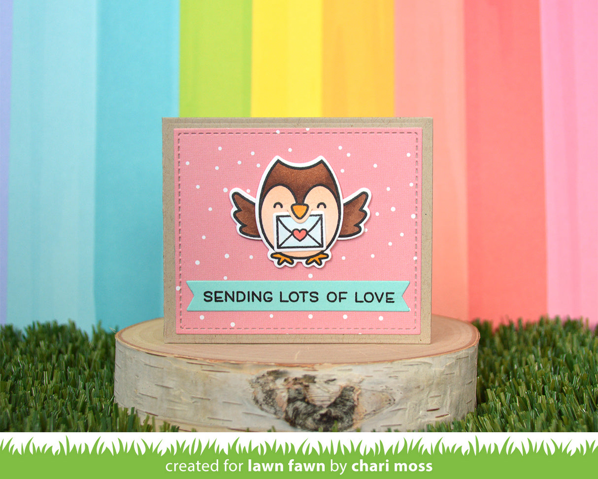 center picture window card heart add-on
