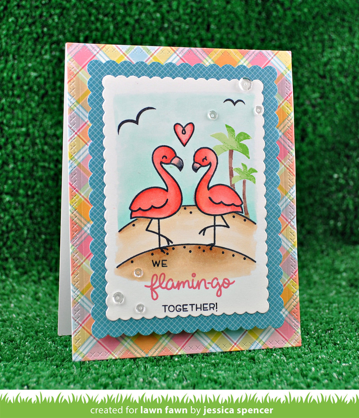 large cross-stitched rectangle stackables