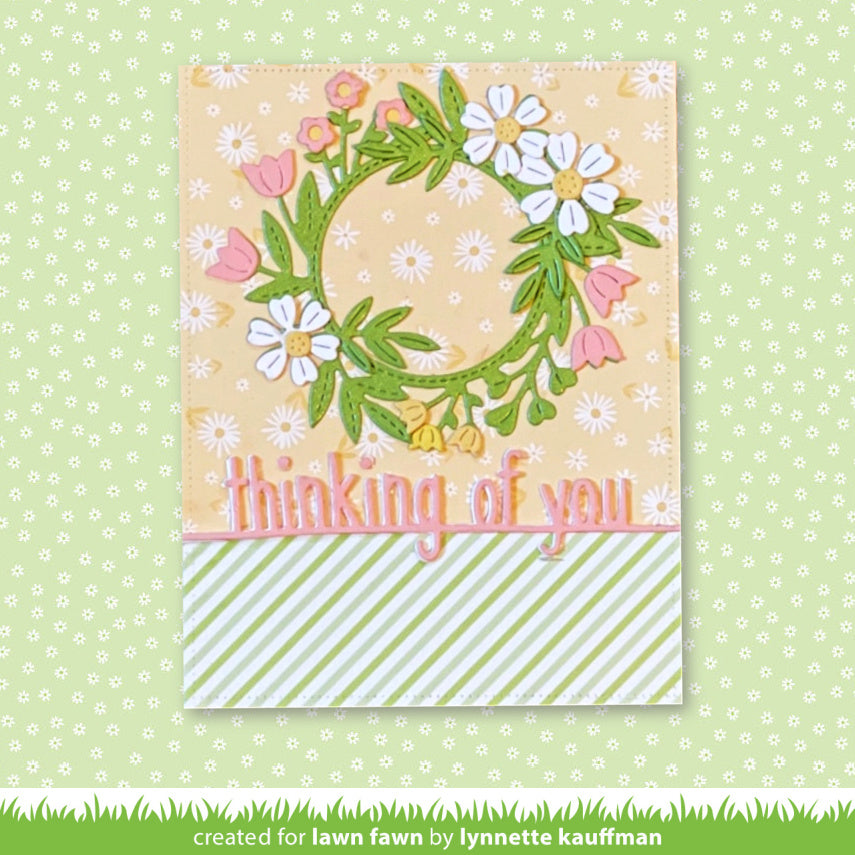 magic iris floral wreath add-on
