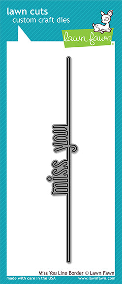 _miss you line border_