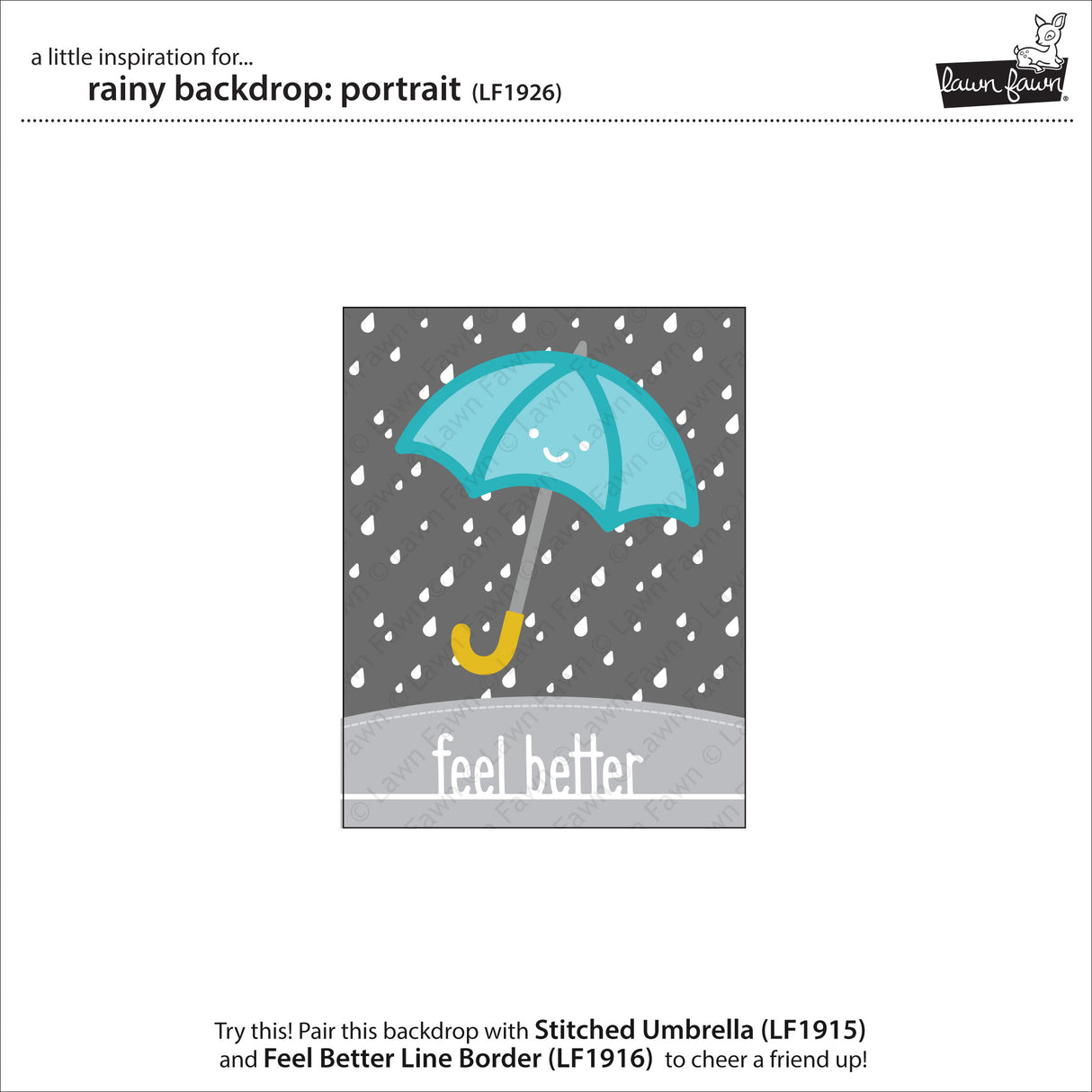 rainy backdrop: portrait