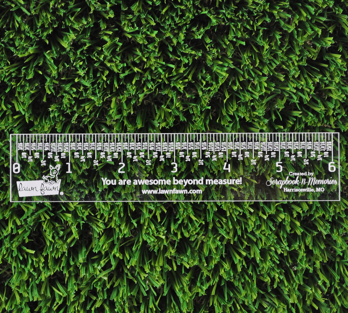 6" clear ruler