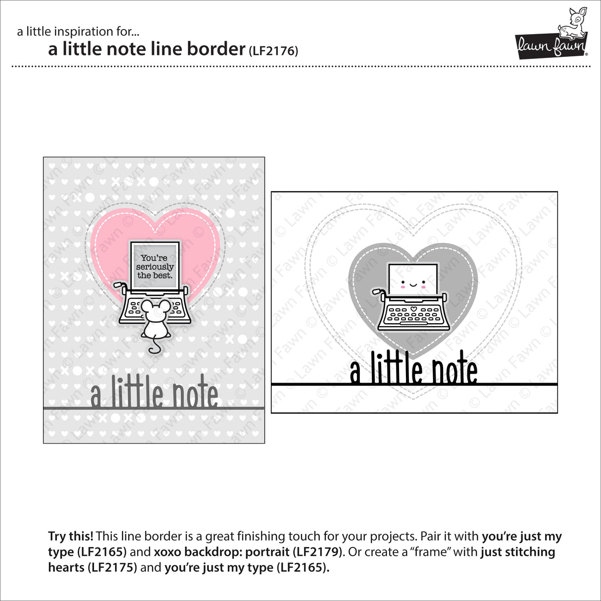 _a little note line border_