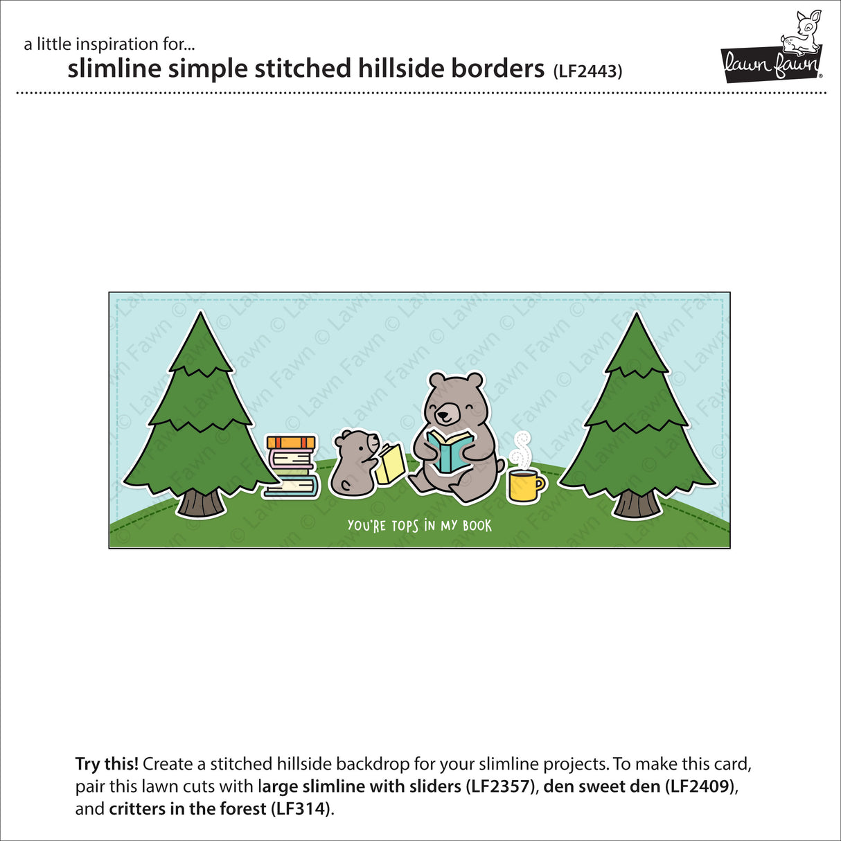 _slimline simple stitched hillside borders_