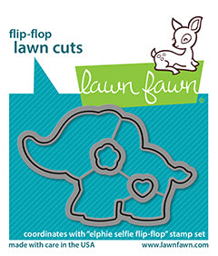 _elphie selfie flip-flop lawn cuts_