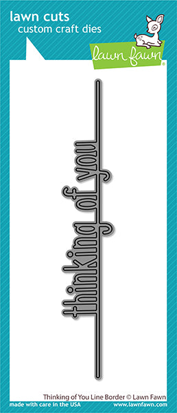 thinking of you line border