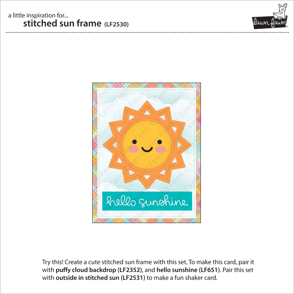 stitched sun frame