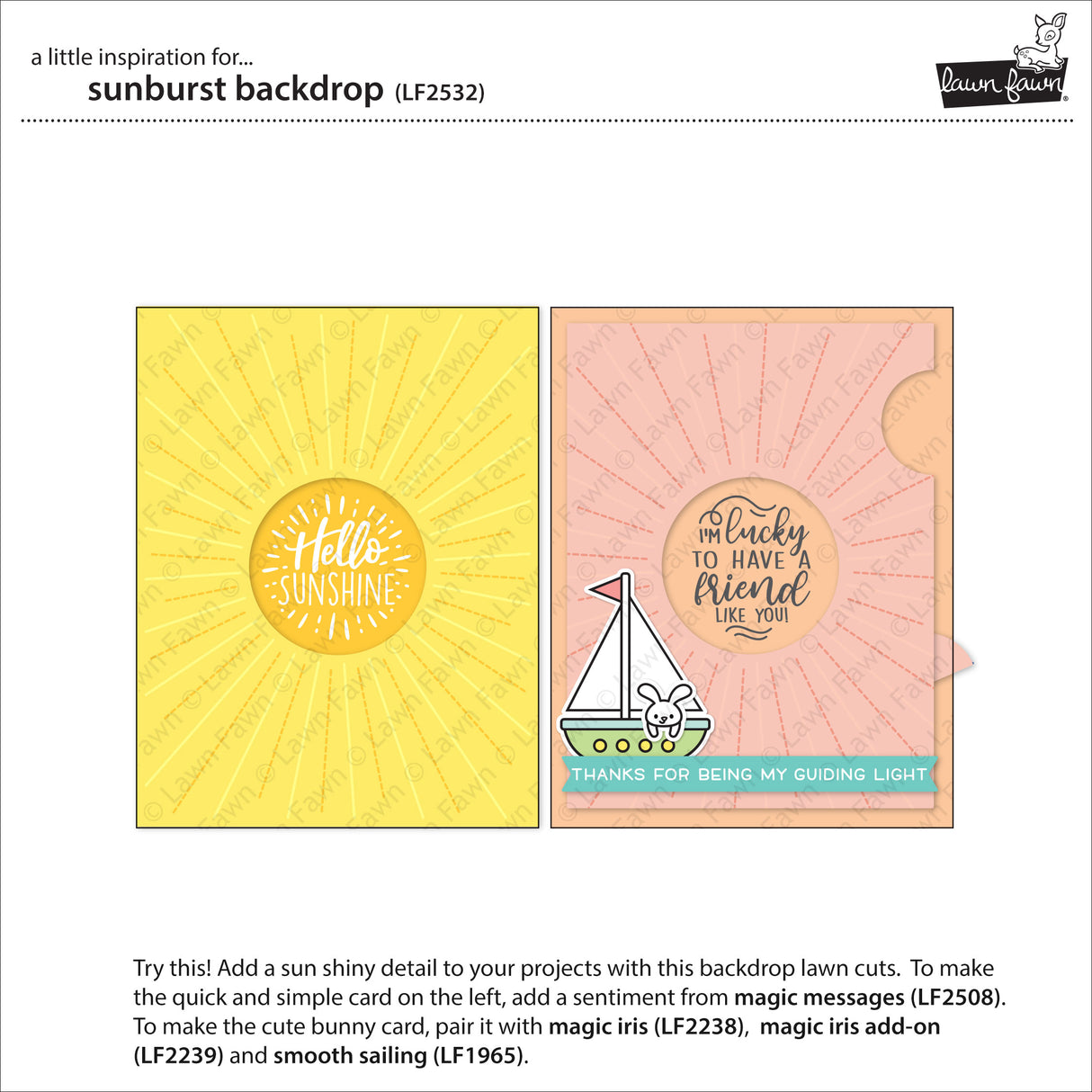 sunburst backdrop