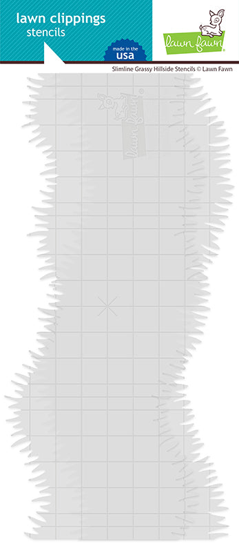 slimline grassy hillside stencils