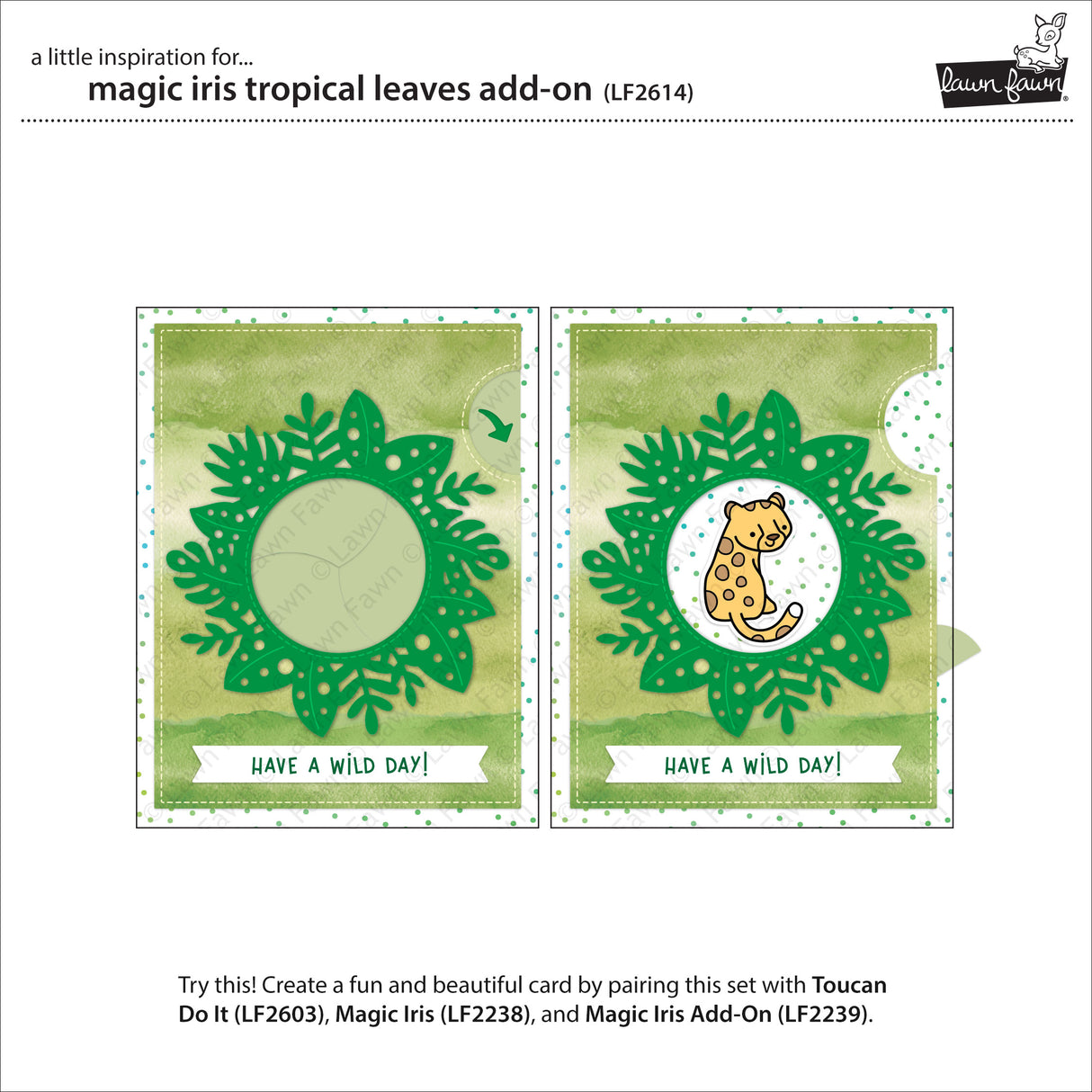 _magic iris tropical leaves add-on_