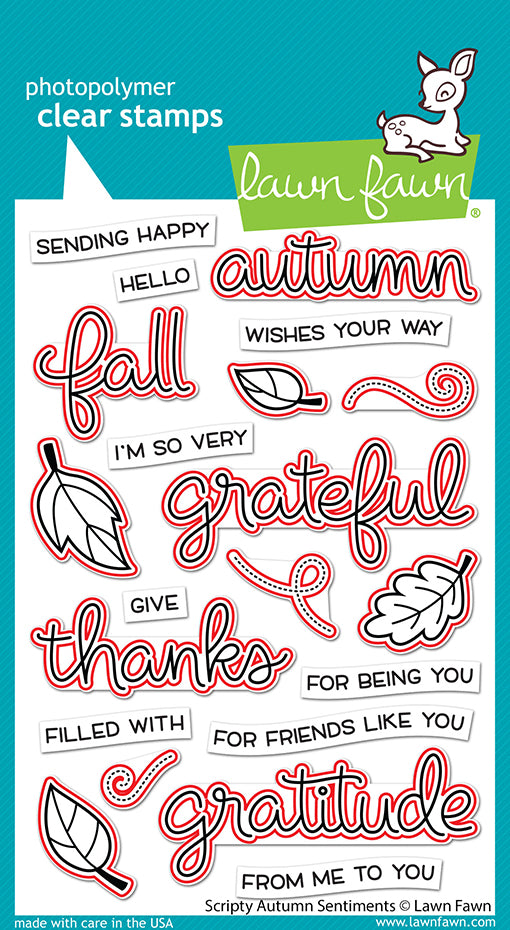 scripty autumn sentiments lawn cuts