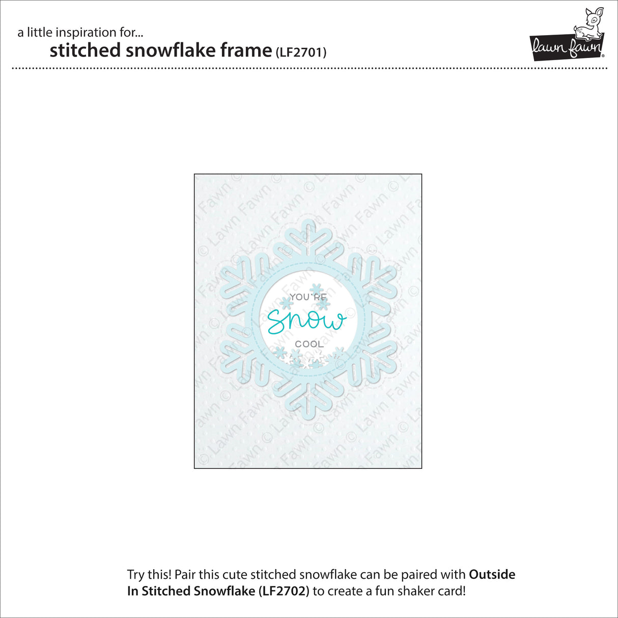 stitched snowflake frame
