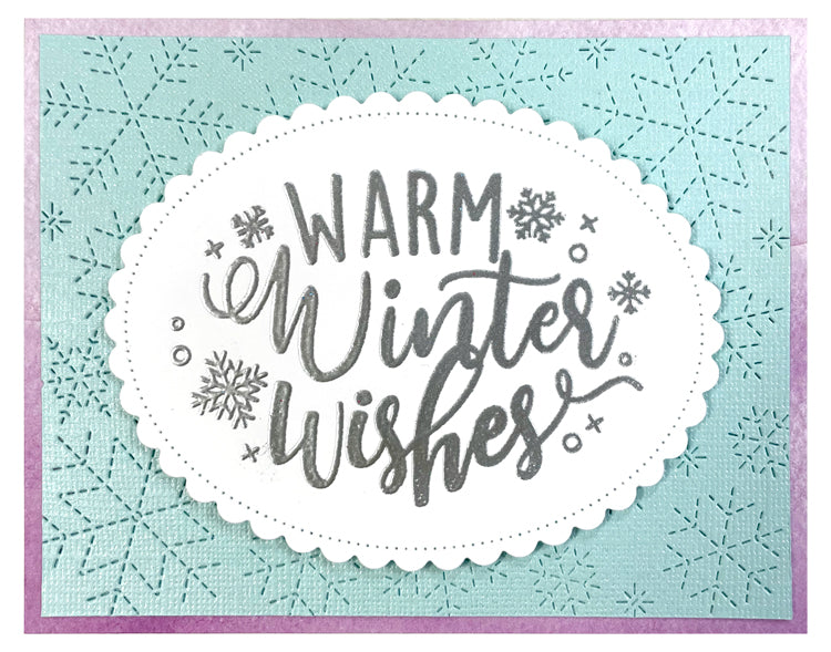 stitched snowflake backdrop