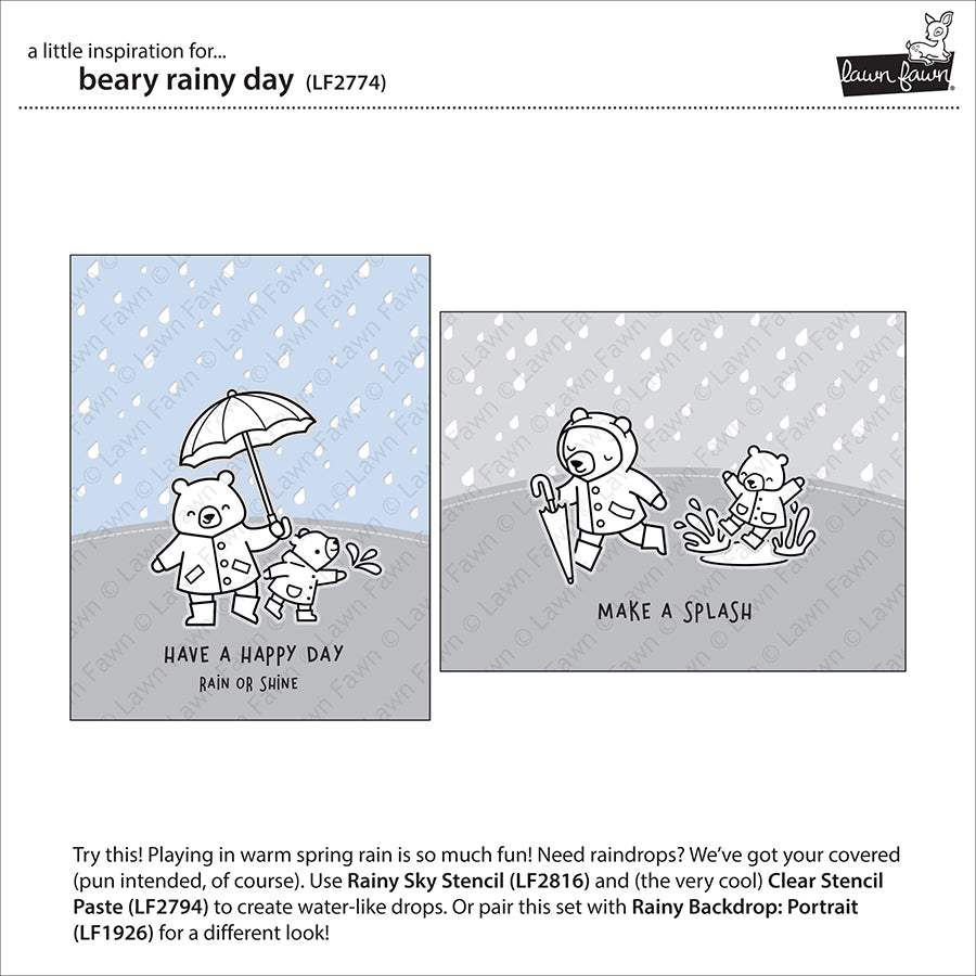 beary rainy day