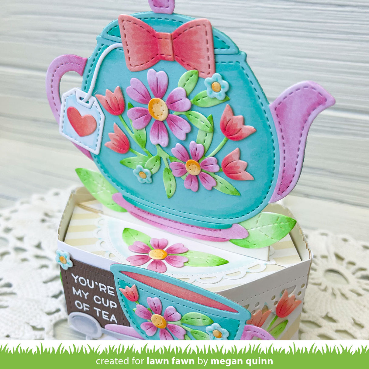 stitched teapot