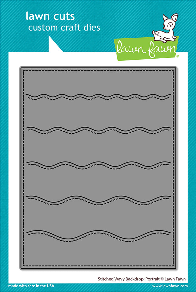 stitched wavy backdrop: portrait