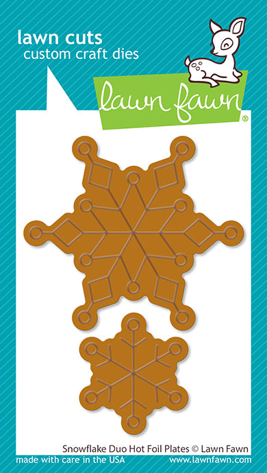 snowflake duo hot foil plates