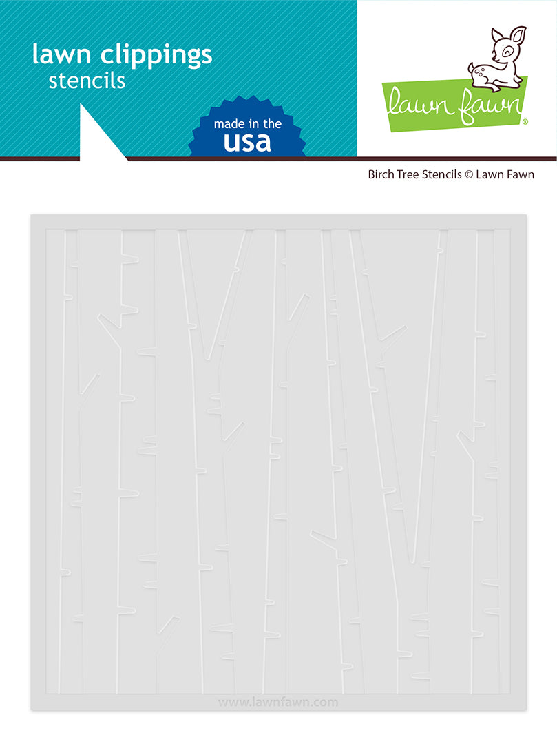 birch tree stencils