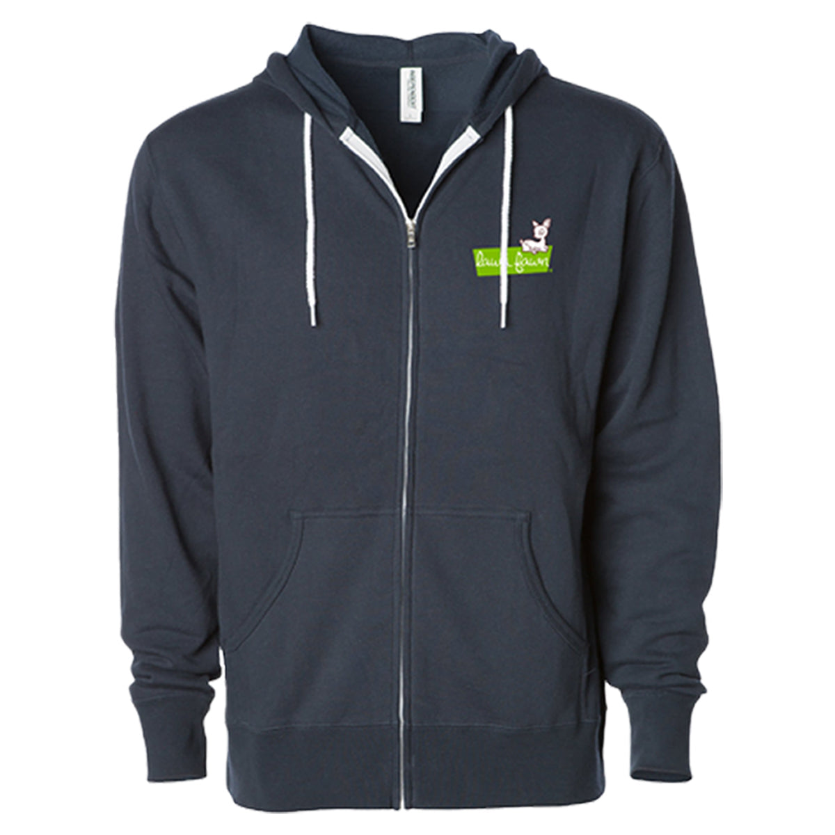 lawn fawn zip-up hoodie - 2XL
