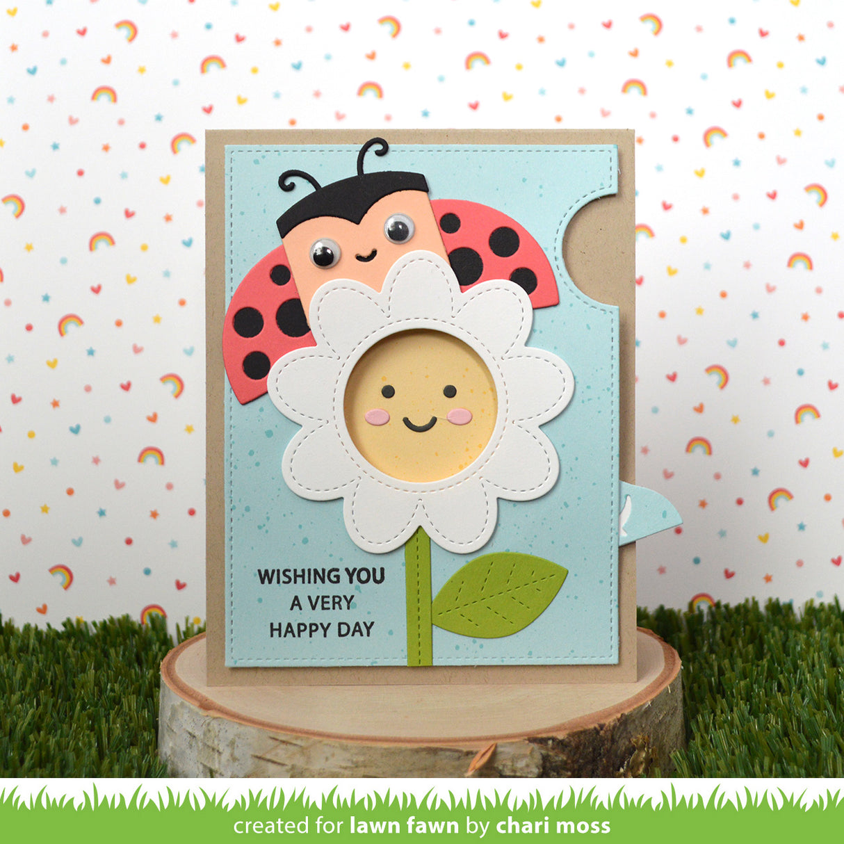 tiny gift box ladybug add-on