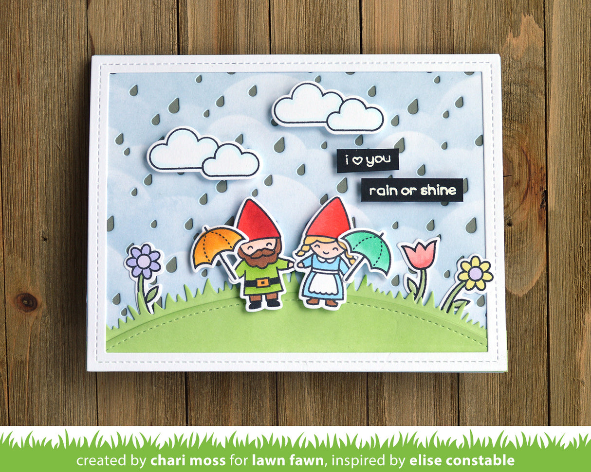 rainy backdrop: landscape