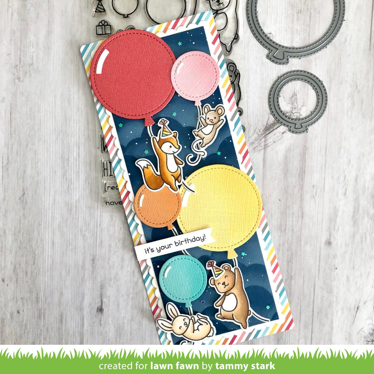 outside in stitched balloon stackables