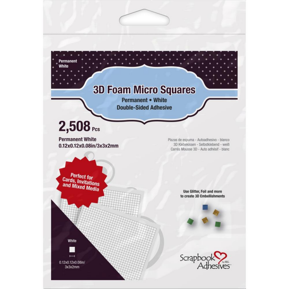 scrapbook adhesives - 3D micro squares