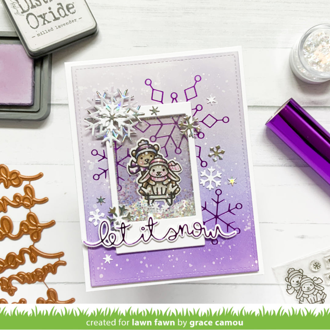 snowflake duo hot foil plates