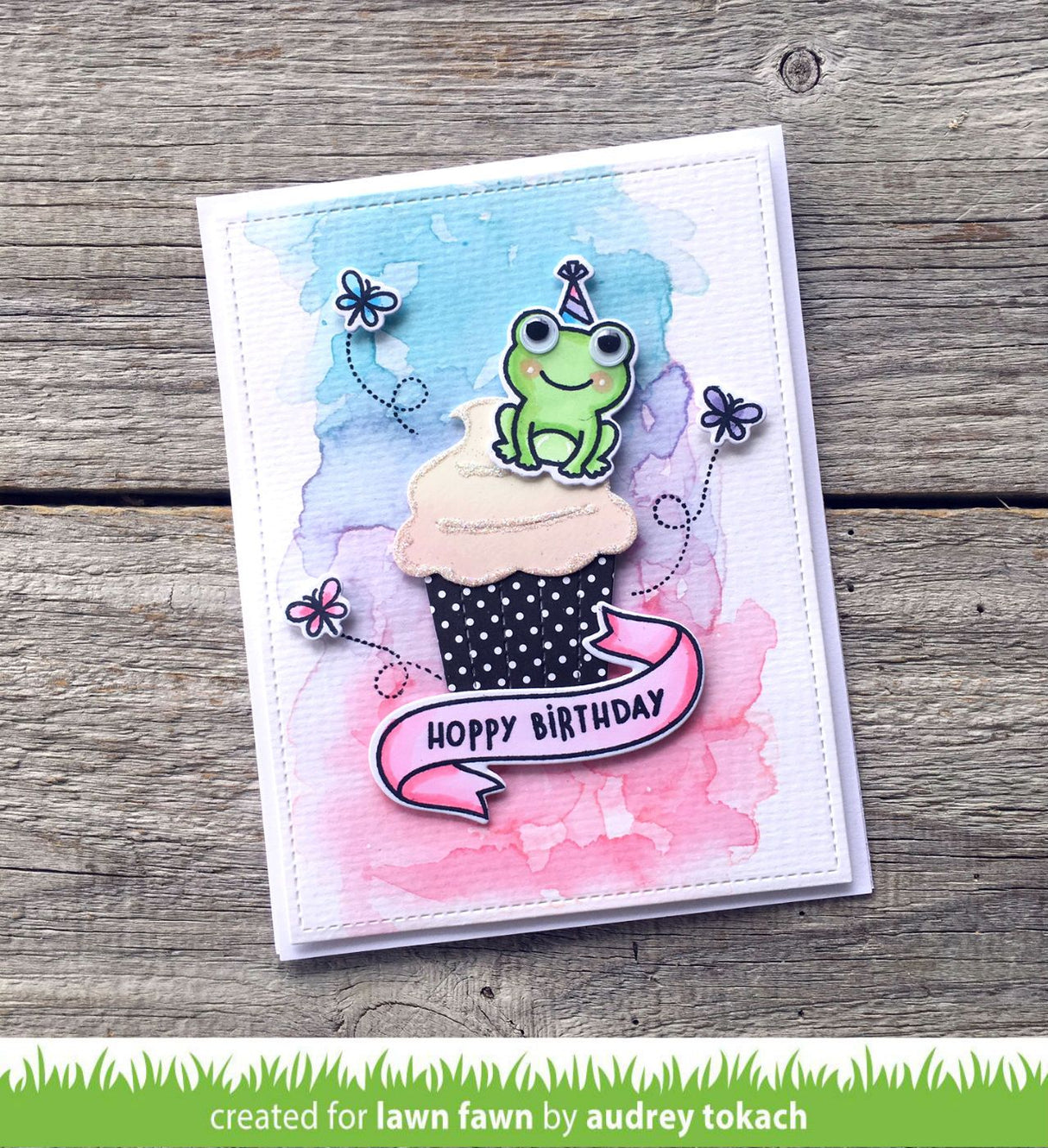 stitched cupcake
