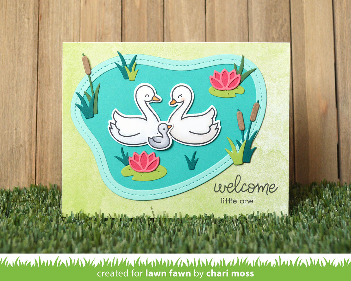 stitched pond frame