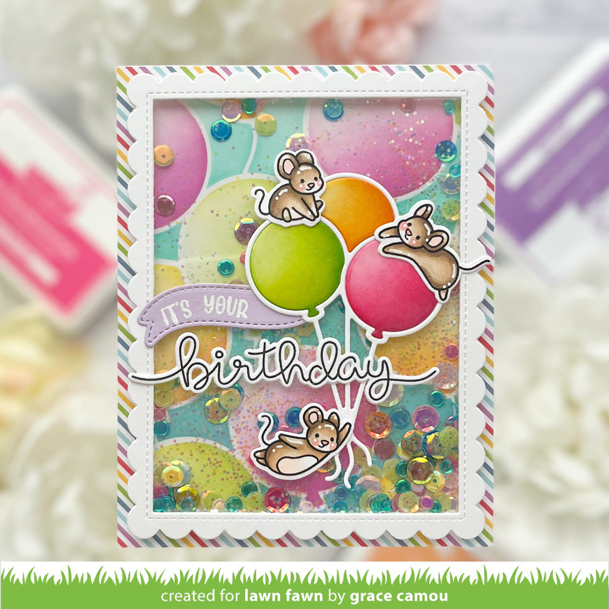 balloon background stencils