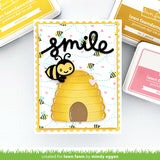 bee happy background stencils