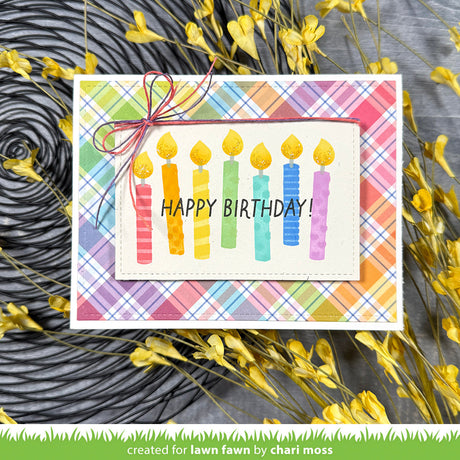 birthday candles stencils