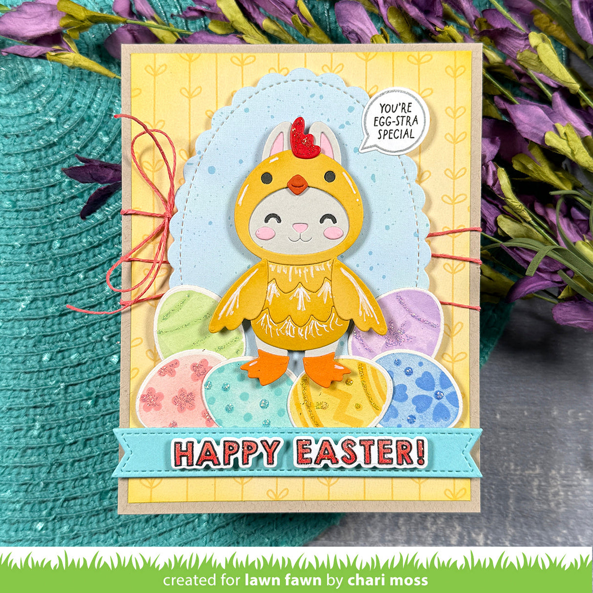stamp 'n stencil easter eggs