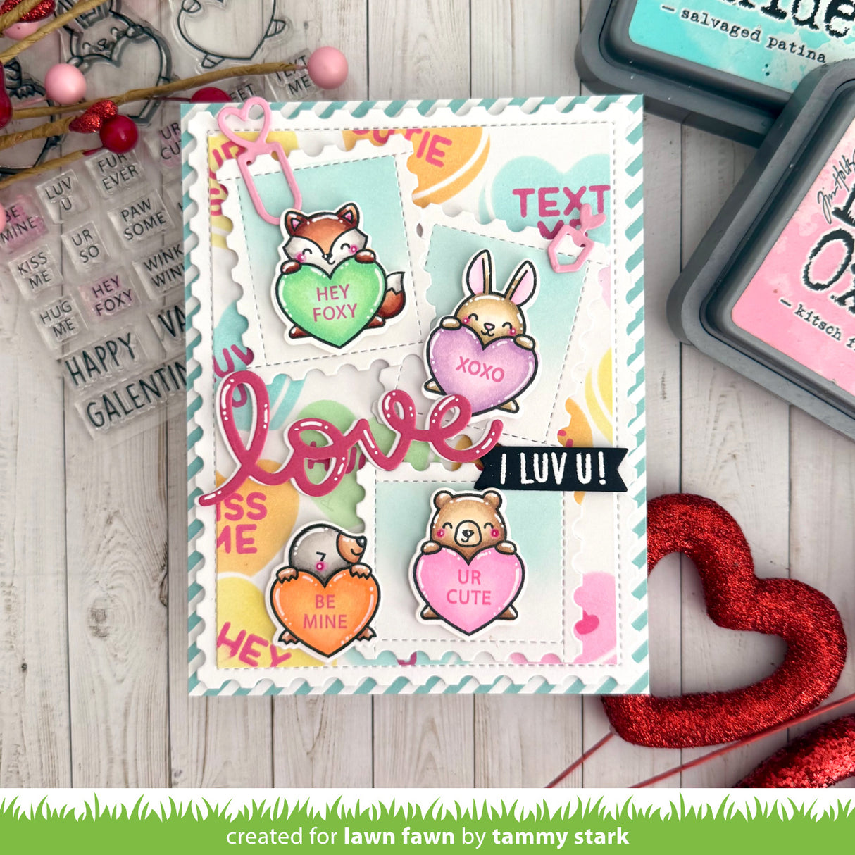 critter conversation hearts