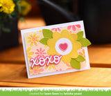daisy bloom background stencils