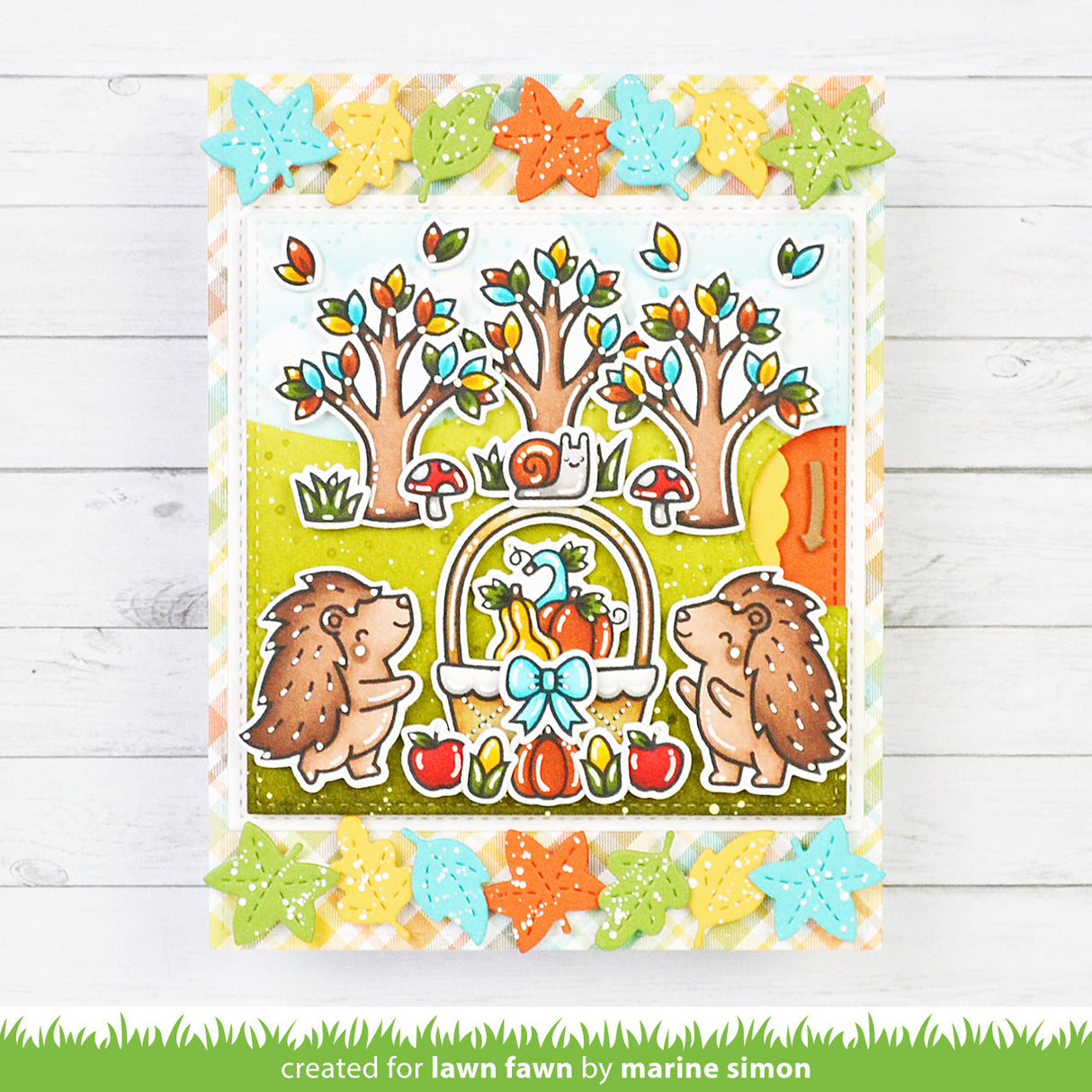 fall leaves border