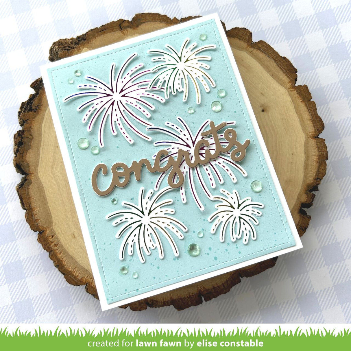 _fireworks hot foil plates_
