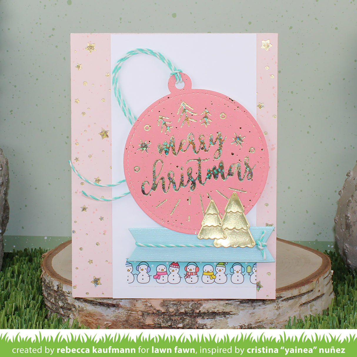 foiled sentiments: merry christmas