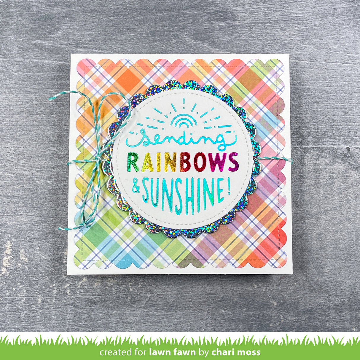 foiled sentiments: sending rainbows
