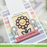happy potted flower