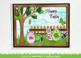 stamp 'n stencil easter eggs