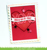 heart pouch dotted hearts add-on