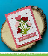 checkered hearts backdrop: portrait