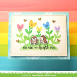 heart garden stencil