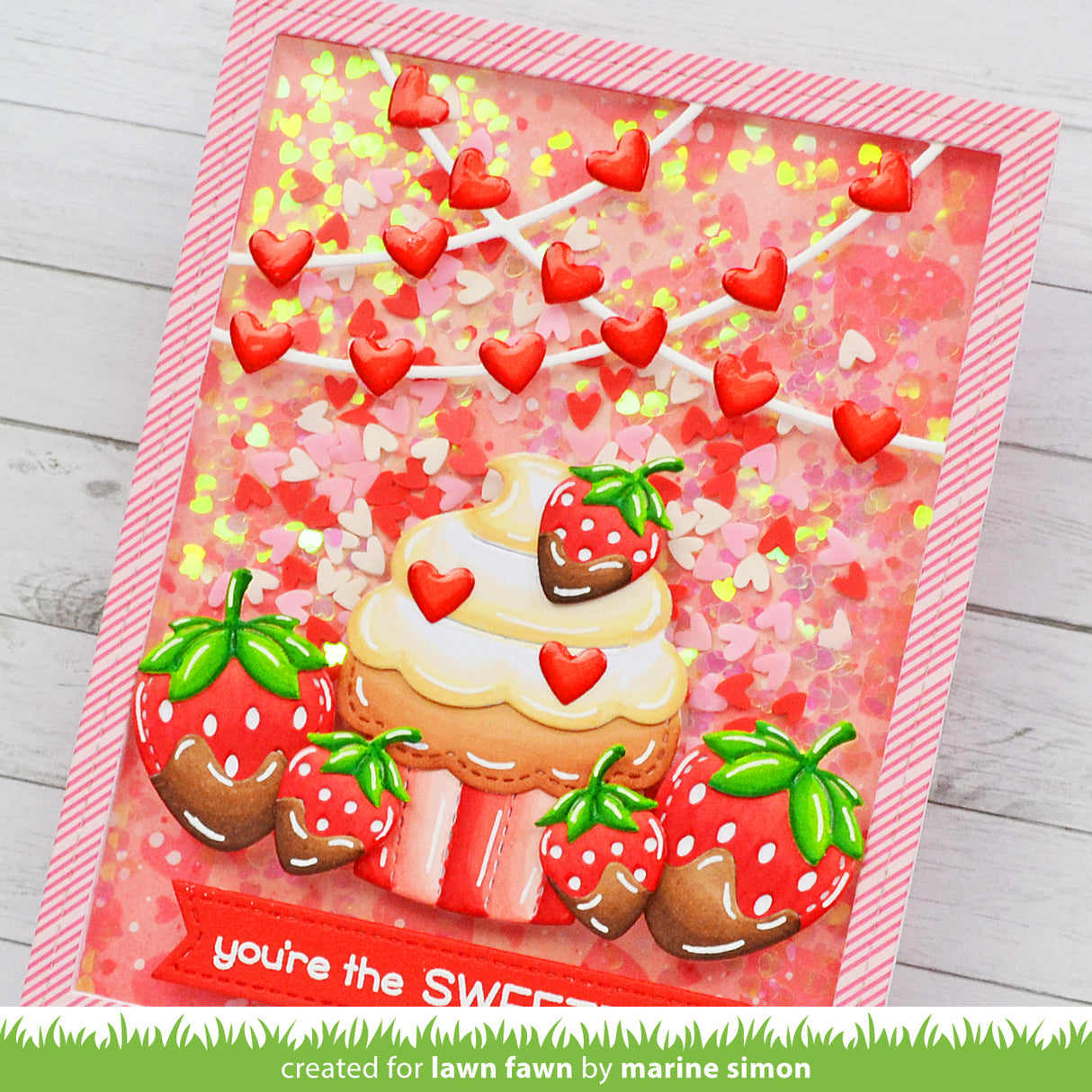 stitched cupcake