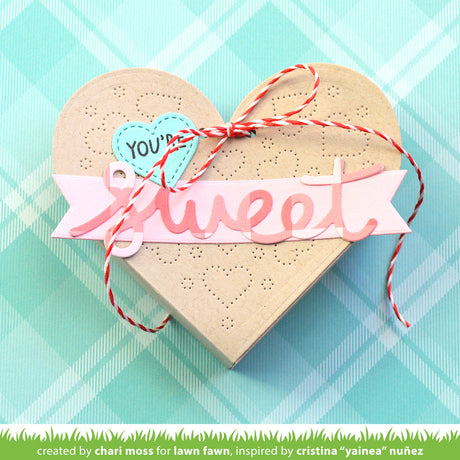 heart pouch dotted hearts add-on