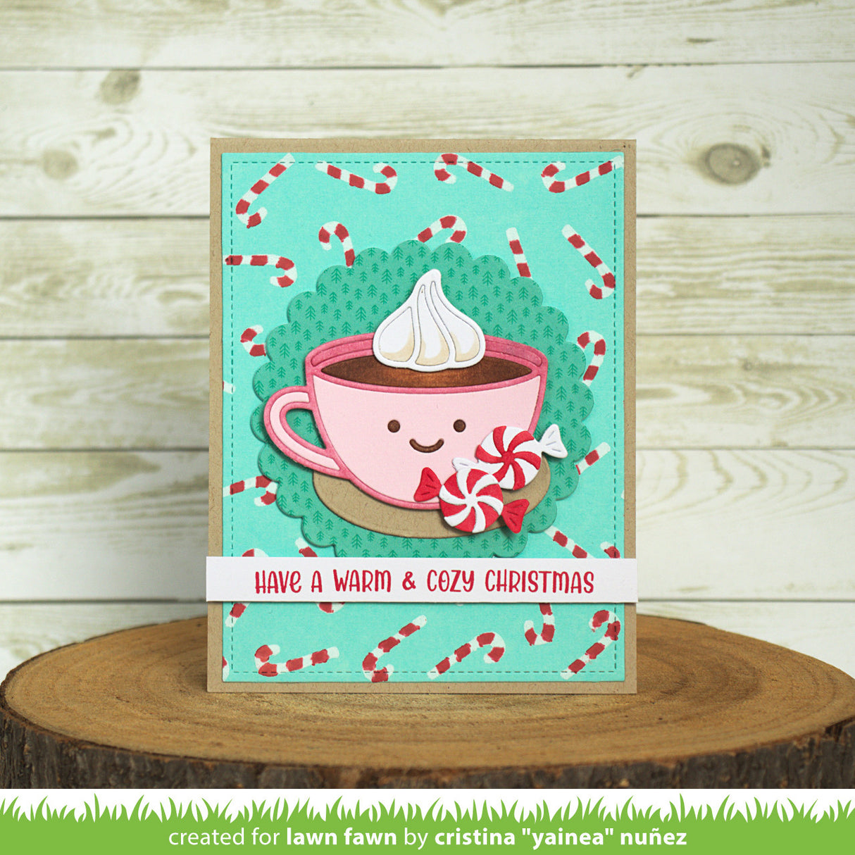 candy cane background stencils
