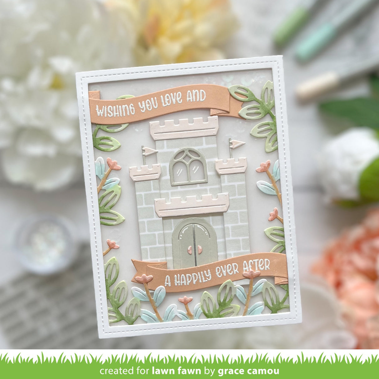 flower garden backdrop